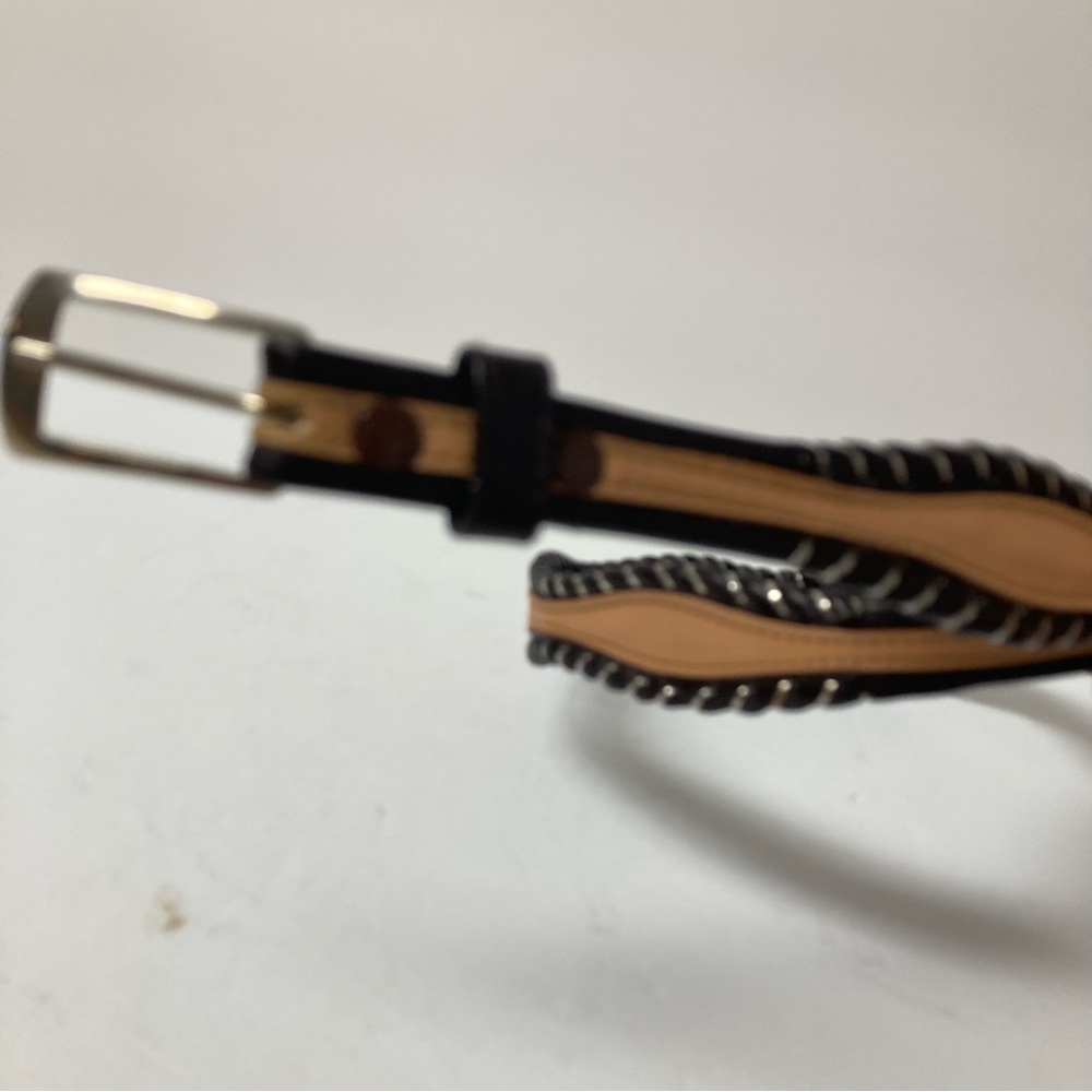 Light & Dark Brown Leather Belt-34